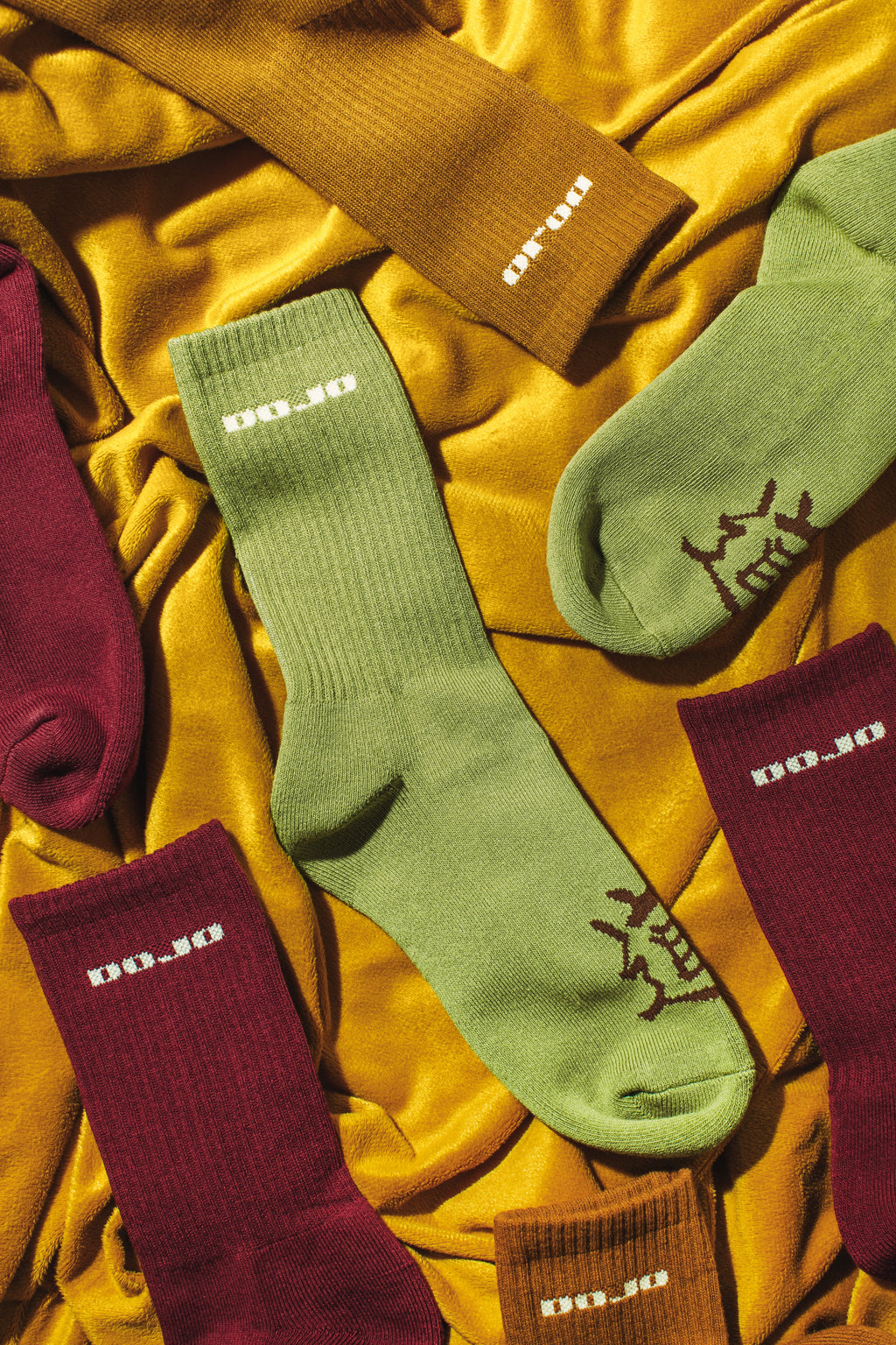 DOJO Core Collection 3-Pack premium cotton blend socks lifestyle shot